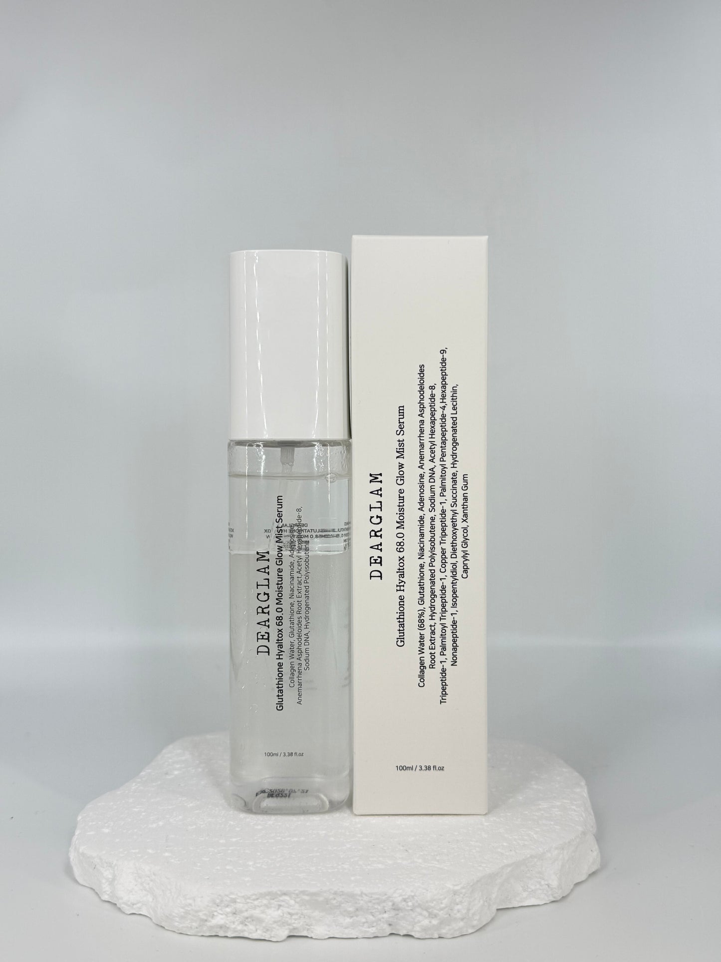 DEARGLAM
Glutathione Hyaltox 68.0 Moisture Glow Mist Serum
膠原穀胱甘肽68.0噴霧精華(100ml)
