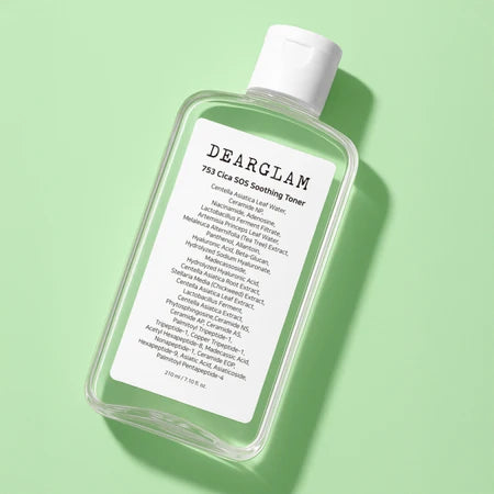 DEARGLAM
753 Cica SOS Soothing Toner
積雪草 753 SOS 舒緩爽膚水 (210mL)